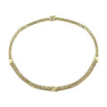 18k Yellow Gold Three Strand Necklace