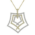 18k Two-Tone Gold 1 1/5ct TDW Diamond Necklace