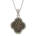 18k Gold 1 1/5ct TDW Multicolor Diamond Necklace (H-I, SI1-2)