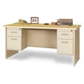 Marvel 72-inch Double Pedestal Steel Desk