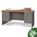 Marvel 60-inch Double Pedestal Steel Desk