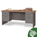 Marvel 72-inch Double Pedestal Steel Desk