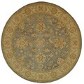 Antiquities Blue/ Beige Jewel Wool Rug (8' Round)