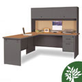 Marvel 72-inch Single Pedestal Steel Desk with Return