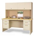 Marvel 60-inch Double Pedestal Steel Desk with Flipper Doors