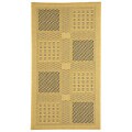 Courtyard Paito Natural Blue Rug (2'7 x 5')