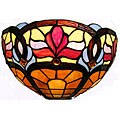 Tiffany-style Amber Cesar Wall Sconce
