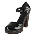 Prada Black Patent Leather Platform Pump