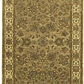 Hand-knotted Ginger Wool Rug (5'6 x 8'6)