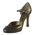 Dolce & Gabbana Bronze Ankel Strap High Heel Pumps