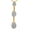 10k Gold 1/2ct TDW Diamond Stick Necklace