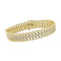 14k Yellow Gold 3ct TDW Diamond Bracelet (Case of 2)