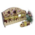 Floral Garden Hand-painted 5-piece Spice Rack