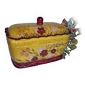 Floral Garden Hand Painted Toast / Bread Jar