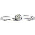 10k Gold 1/10ct TDW Diamond Solitaire Promise Ring