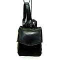 Zippered Leather Backpack