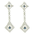 Sterling Silver Cubic Zirconia Drop Earrings