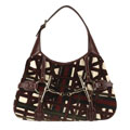 Gucci Velvet Hobo Bag with Horsebit Detail