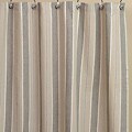 Tan Stripe Cotton Shower Curtain