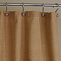 Red And Yellow Stripe Cotton Shower Curtain
