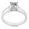 14k Gold 1ct TDW Princess Diamond Solitaire Ring