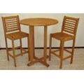 Mikonos Bartable with 2 Armless Barstools