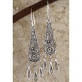 Sterling Silver Filigree Dangling Earrings (Israel)