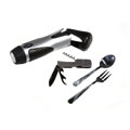 Campers Survival Tool with Flashlight & Utensils