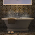 Earl Pedestal Bathtub in White
