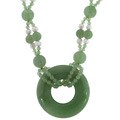 Handmade Aventurine Freshwater Pearl Necklace