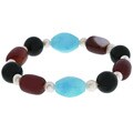 White Freshwater Pearl and Agate Bracelet