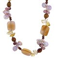 Handmade Pearl, Crystal and Agate Necklace