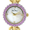Lucien Piccard 'Roma' Amethyst Bezel Women's Watch
