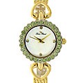 Lucien Piccard 'Roma' Peridot Bezel Women's Watch