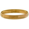 Goldfill Engraved Bangle with Flexible Closure