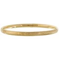 Goldfill Engraved Bangle with Flexible Closure