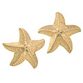 14k Yellow Gold Starfish Earrings