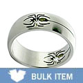 Stainless Steel Band with Cut Spider Design (Case of 2)