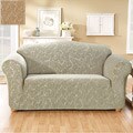 Stretch Foliage Washable Loveseat Slipcover