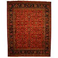 Hand-knotted Wool Black Mahal Rug (12 x 18)