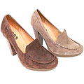 Michael Kors Dolly Suede Chunky Heel Shoe