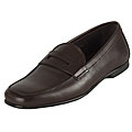 Prada Leather Penny Loafer Shoes