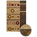 Hand-tufted Aditi New Zealand Wool Rug (5'9 Round)