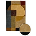 Hand-tufted Aditi New Zealand Wool Rug (5'9 Round)