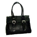 Kozmic Black Leather Handbag