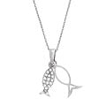 Sterling Silver Novelty Fish Necklace