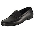 Prada Leather Penny Loafer Shoes