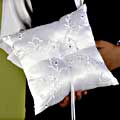 Sparkling Entwined Ring Pillow