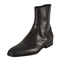 Prada Perforated Men's Leather Ankle Boots