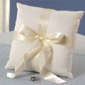 Tied with a Bow Ring Pillow